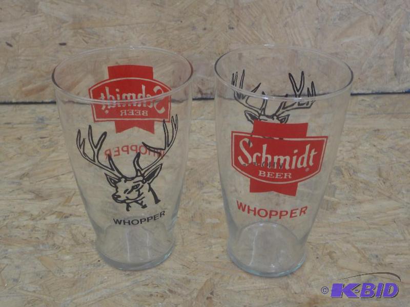 lot 105 image: (2) Schmidt Whopper Buck Glasses...