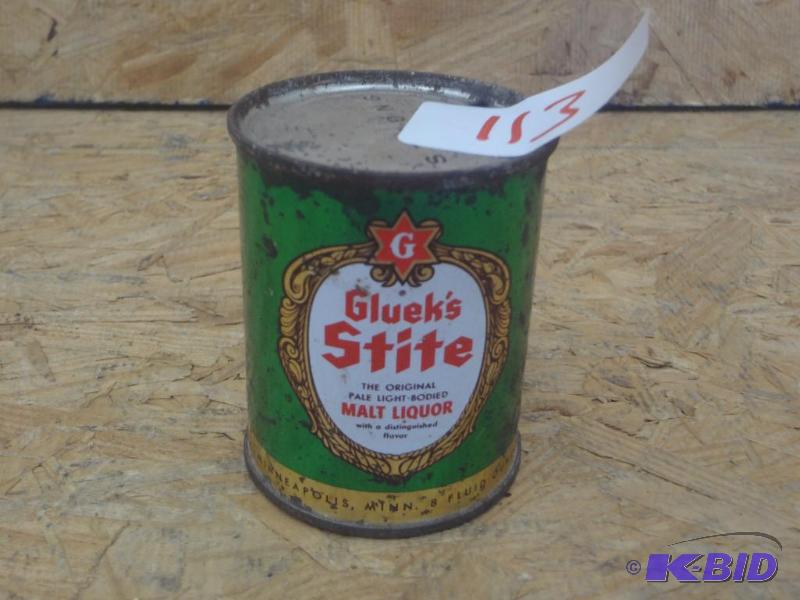 lot 113 image: Gluek Stite Malt Liquor Can...