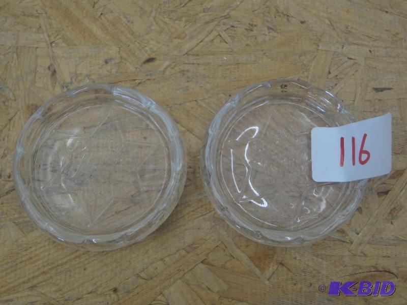 lot 116 image: (2) Gluek Glass Coasters...