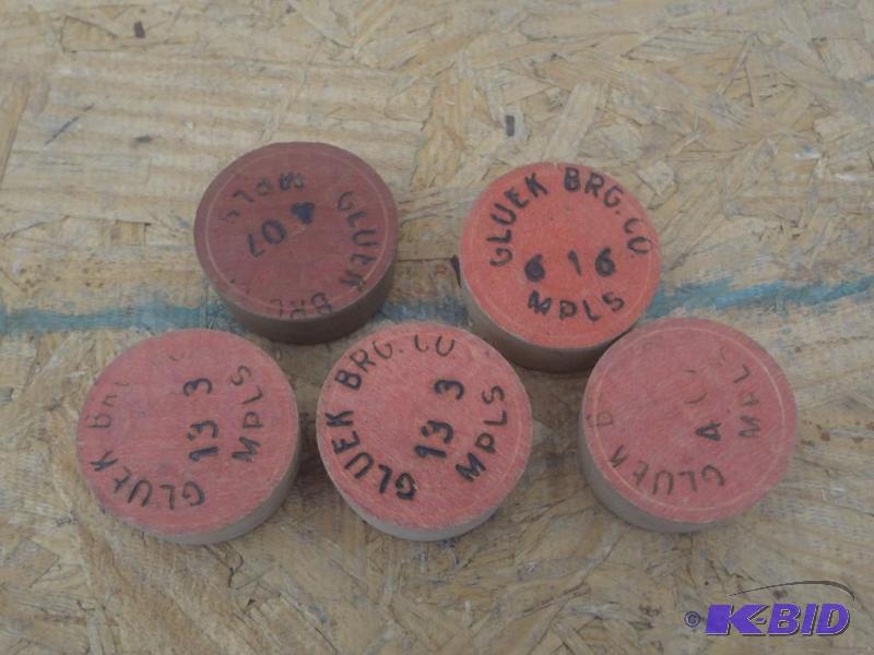 lot 118 image: (5) Gluek Minneapolis MN Beer Keg Plugs...