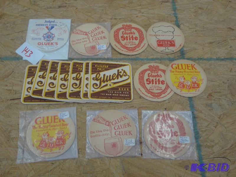 lot 143 image: Large Lot Of Gluek Beer Coasters...