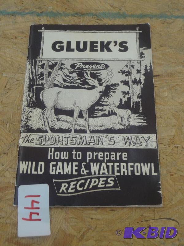 lot 144 image: Gluek &quotThe Sportsmans Way" Wild Gam...