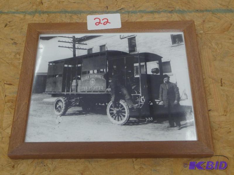 lot 22 image: Gluek Brewing Co. Beer Framed Picture...
