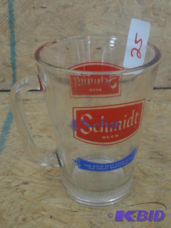lot 25 image: Schmidt Glass Beer Pitcher...