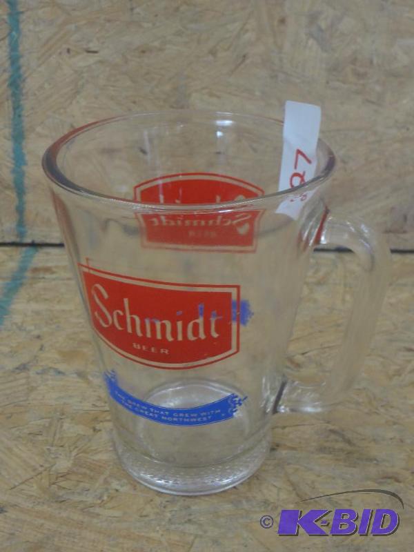 lot 27 image: Schmidt Glass Beer Pitcher...
