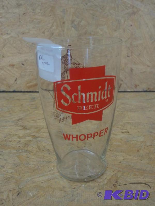 lot 31 image: Schmidt Whopper Pheasant Beer Glass...
