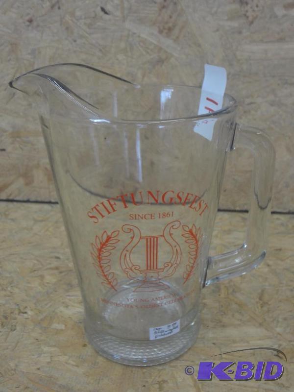 lot 41 image: Schmidt Glass Beer Pitcher...