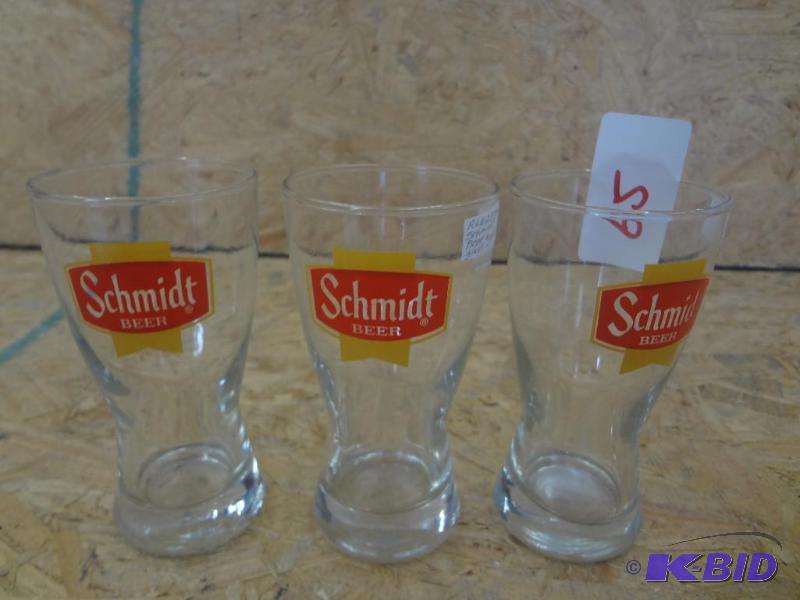 lot 65 image: (3) Schmidt Beer Glasses...