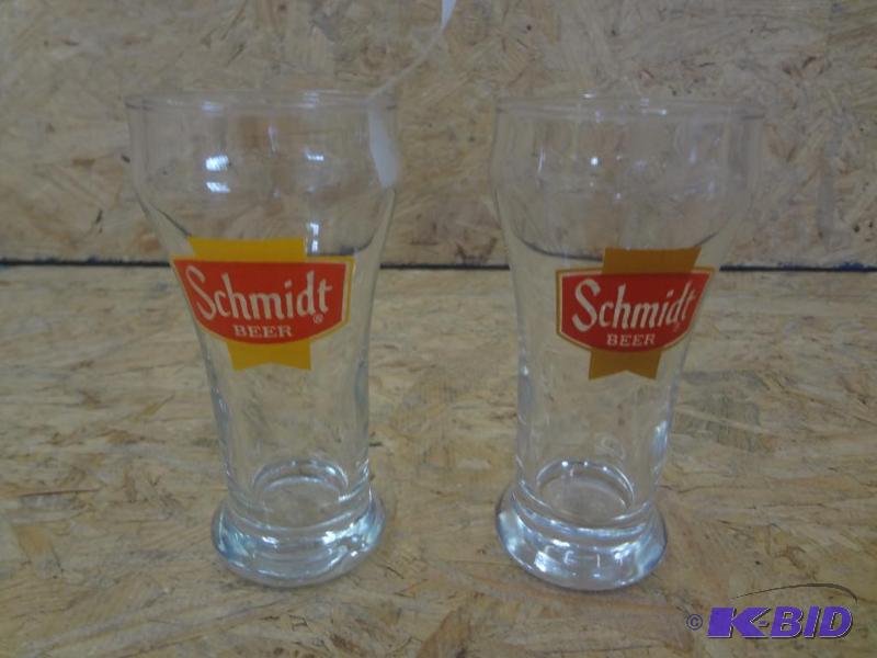 lot 67 image: (2) Schmidt Beer Glasses...