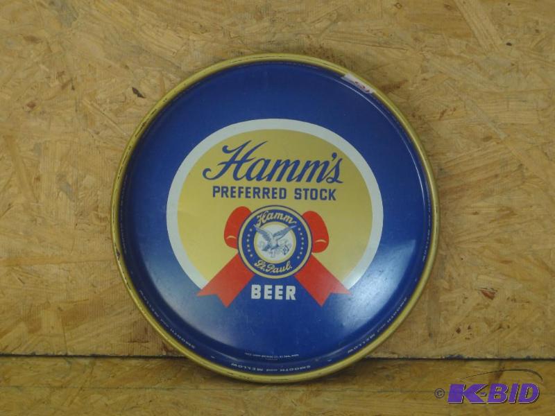 lot 80 image: Hamms Preferred Stock Tin Serving Tray...