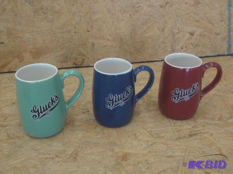 lot 99 image: Complete Set Of (3) Gluek Mugs...