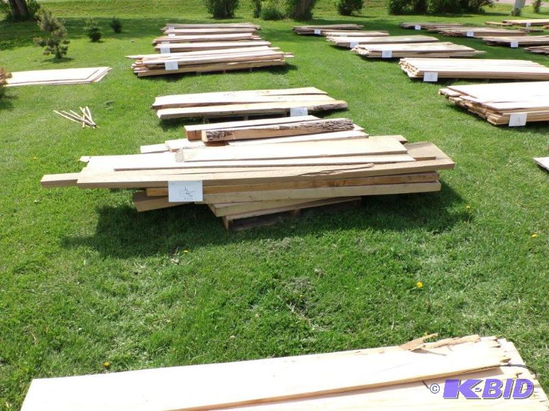 lot 9 image: mixed Ash, Walnut, Oak, Maple