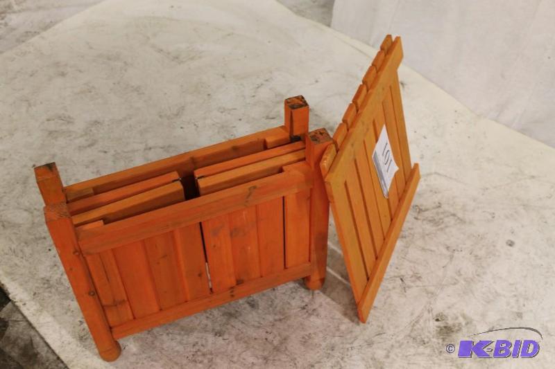 All Wood Orange Folding Storage table-hinged....