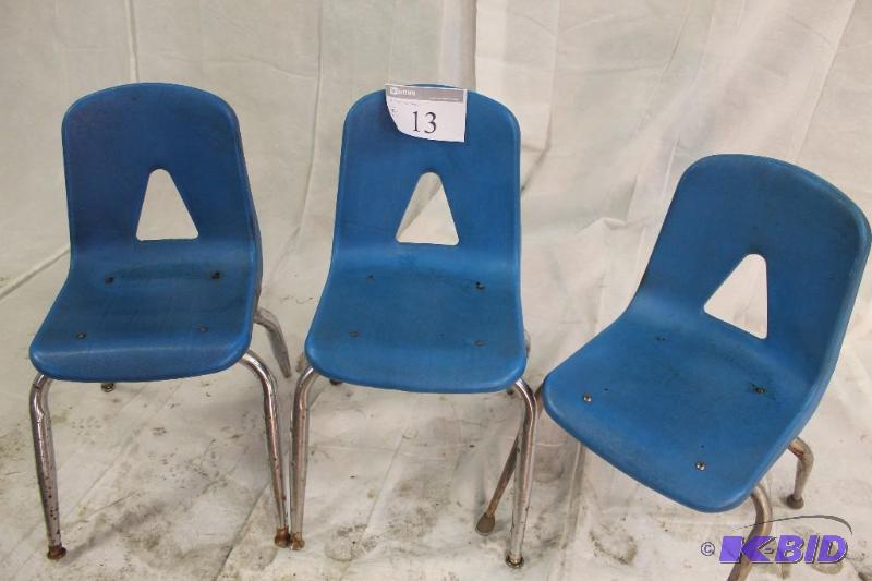 Set of three chairs. Three childrens chairs. ...