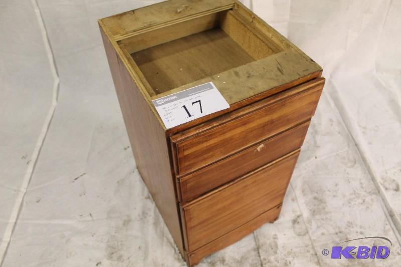 Wooden file Cabinet. Two regular top drawers ...