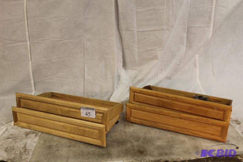 4 Under Bed rolling Drawers. Caster wheels. S...