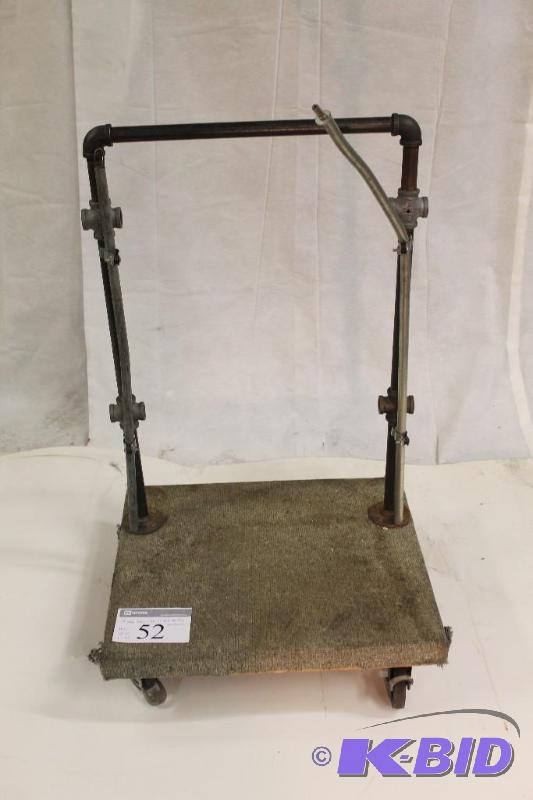 4 Wheel Dolly with custom 1&quot pipe&ampfi...