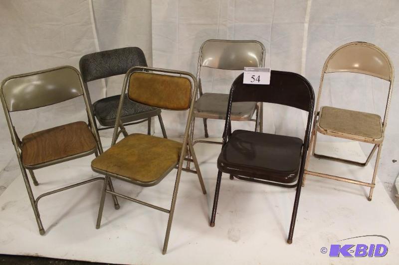 6 Folding Chairs-various styles...