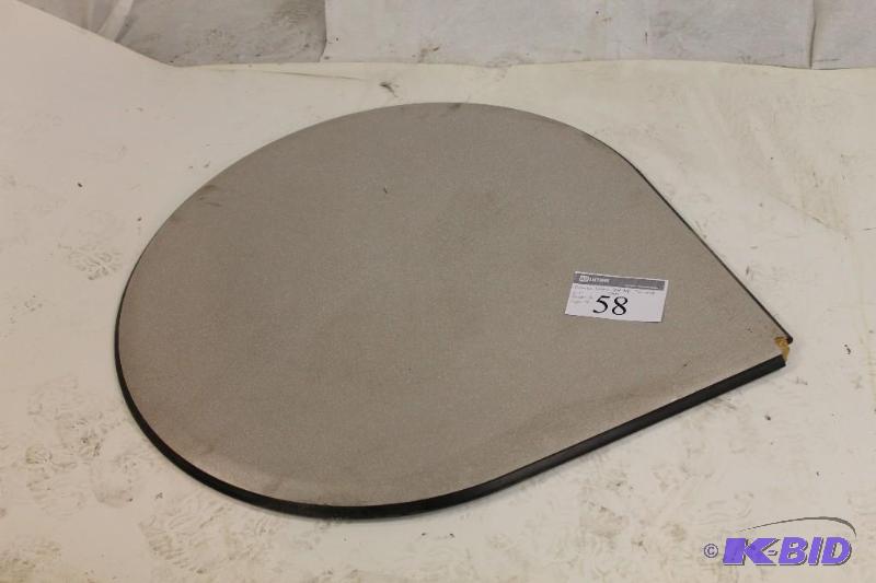 Formica Corner Desktop-Teardrop shape. 1&quot...