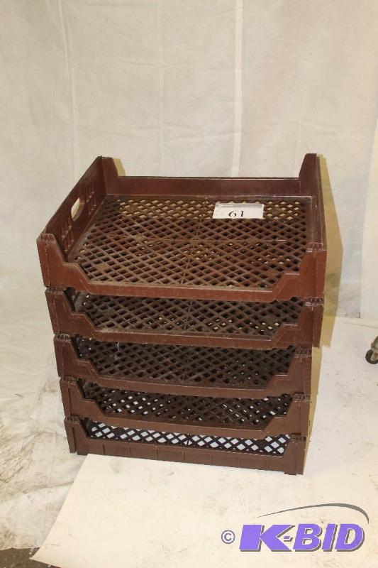 5 Brown bakery Trays H 6&quot W26&quot L22&...