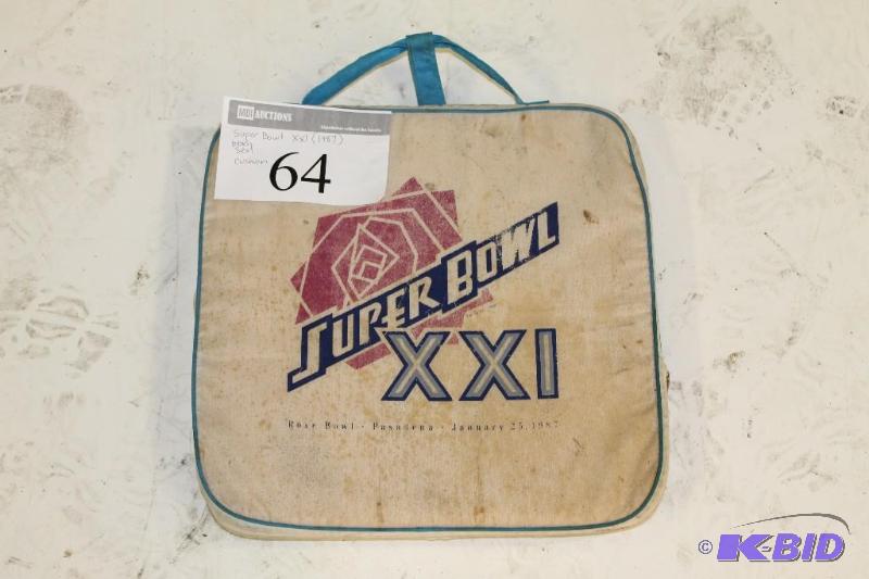 Super Bowl XXI Stadium Seat Cushion from 1987...