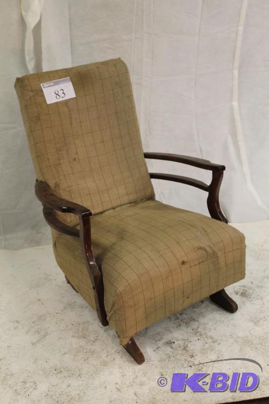 Spring Rocker Solid Wood Arms, Frame, Brass ...
