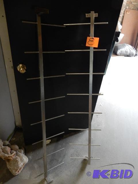 2, Stainless steel hangers. Each 58 12 in lo...