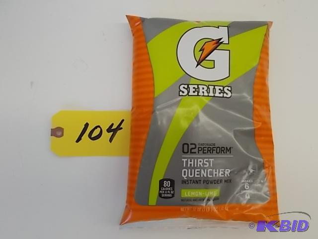 lot 104 image: 1 Case (14 Pkgs) 51 oz. Gatorade Instant Pow...