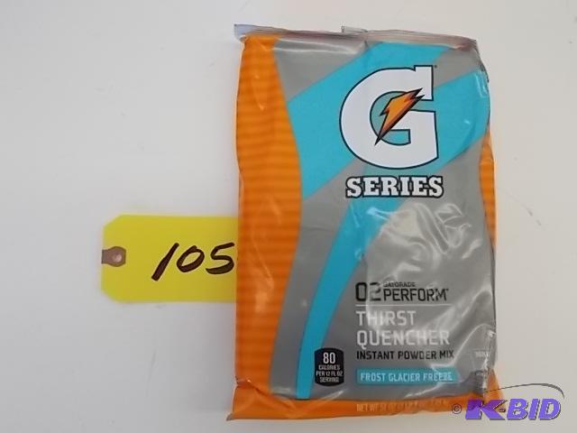 lot 105 image: 1 Case (14 Pkgs) 51 oz. Gatorade Instant Pow...