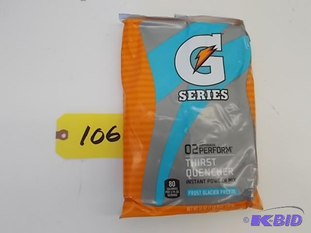 lot 106 image: 1 Case (14 Pkgs) 51 oz. Gatorade Instant Pow...