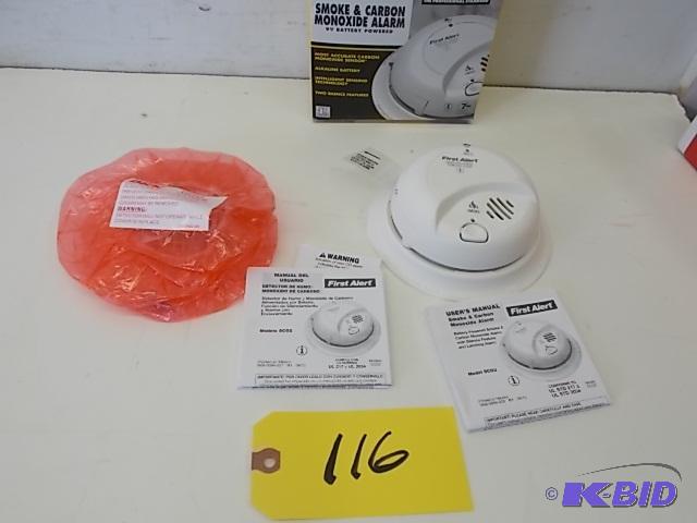 lot 116 image: First Alert BRK Smoke & Carbon Monoxide A...