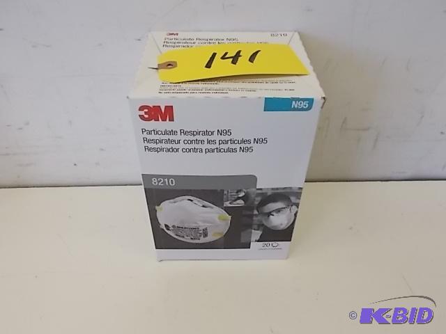 lot 141 image: 20 pk. 3M #8210 N95 Particulate Respirators...