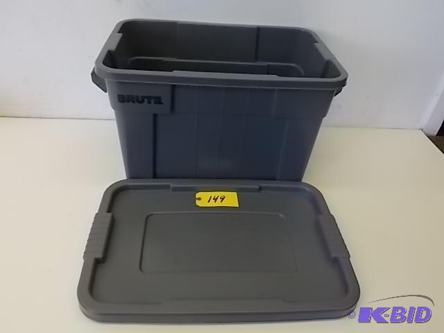 lot 149 image: Rubbermaid Brute Commercial Tote, New...