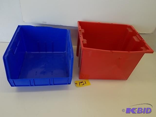 lot 151 image: (2) Asstd Akro Bins, New, Damaged As Shown...