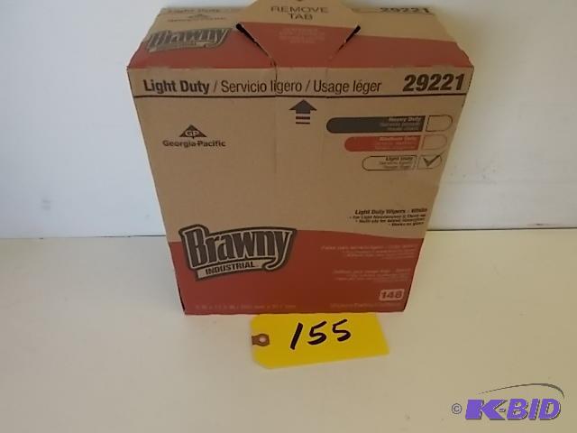 lot 155 image: 148 ct. Brawny Light Duty Wipes, New...