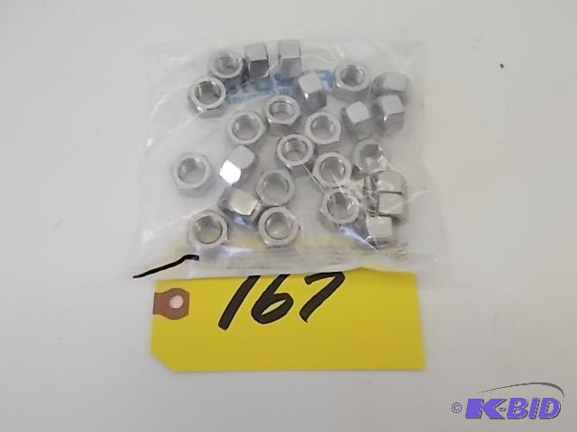 lot 167 image: Fabory 25 ct. 304 Stainless Steel Hex Nuts, 1...