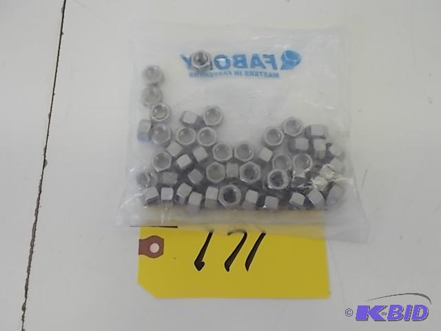 lot 171 image: Fabory 50 ct. 304 Stainless Steel Hex Nuts, 3...