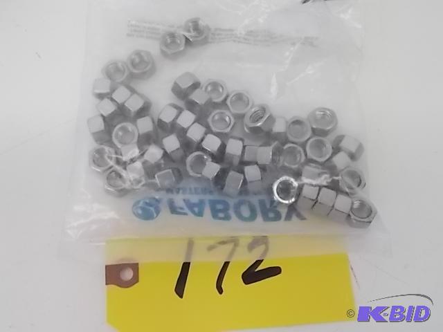 lot 172 image: Fabory 50 ct. 304 Stainless Steel Hex Nuts, 3...