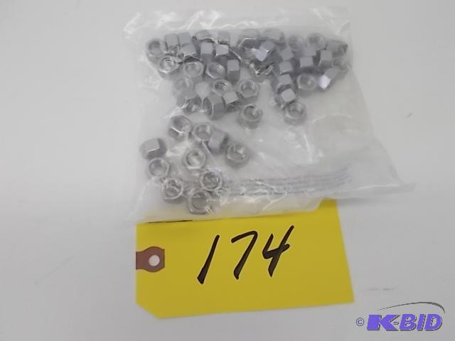 lot 174 image: Fabory 50 ct. 304 Stainless Steel Hex Nuts, 3...