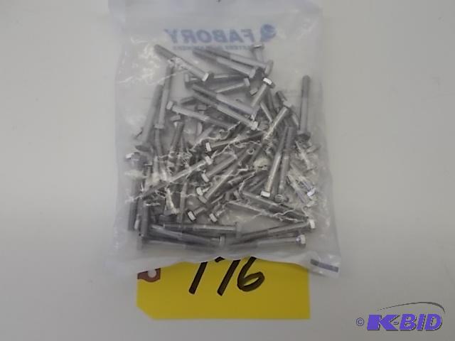 lot 176 image: Fabory 50 ct. 304 Stainless Steel Hex Head Ca...