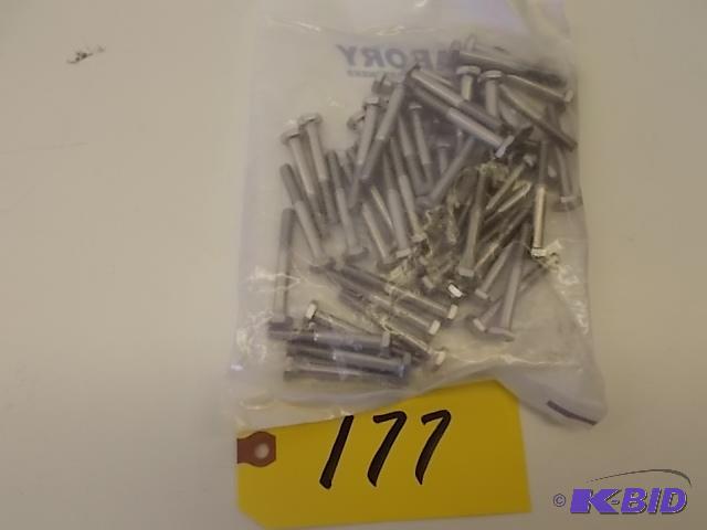 lot 177 image: Fabory 50 ct. 304 Stainless Steel Hex Head Ca...