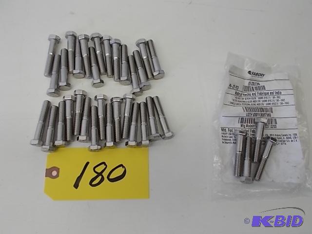 lot 180 image: Fabory 34 ct. 304 Stainless Steel Hex Head Ca...