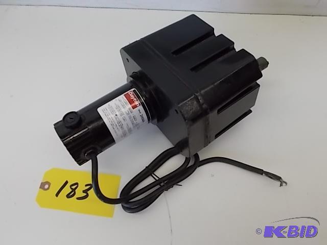 lot 183 image: Dayton Model 2H594A DC Gear Motor, 120 hp, 1...