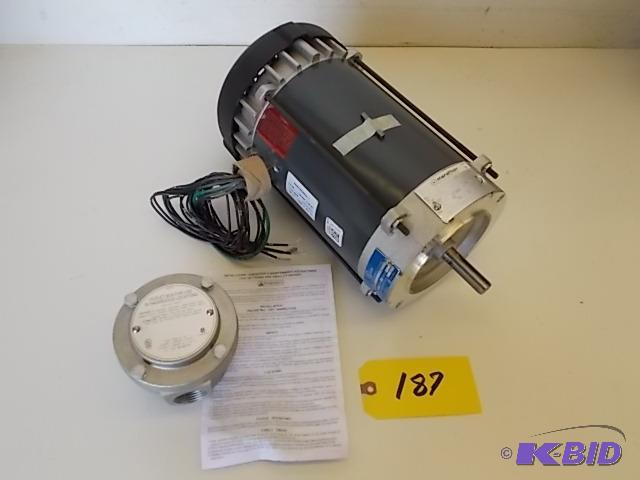 lot 187 image: Marathon 1 12 hp. Electric Motor, 230460 va...