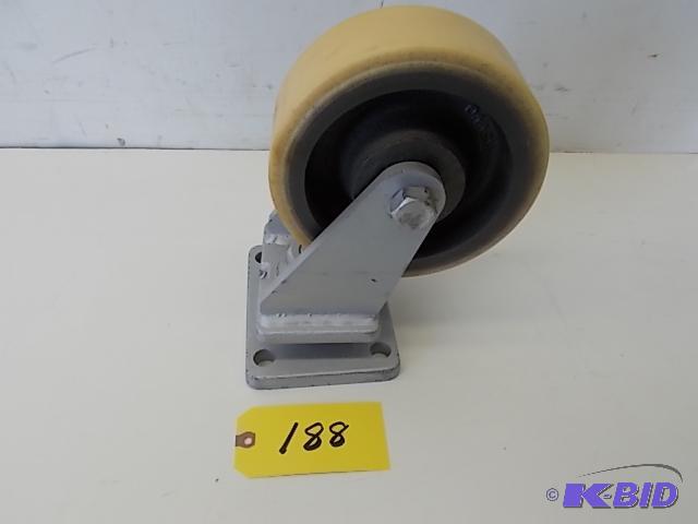 lot 188 image: Revvo Heavy Duty Swivel Plate Caster, 8"...
