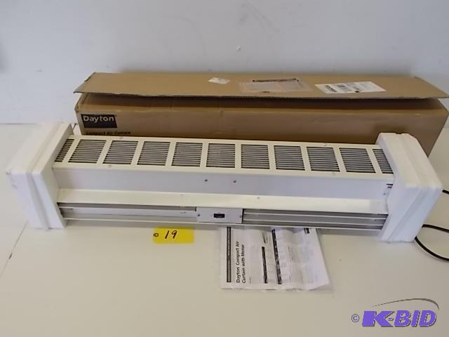 lot 19 image: Dayton Model 4YP01B Compact Air Curtain, 120 ...
