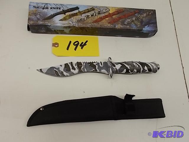 lot 194 image: Survivor Hunting Knife, HK-731DW, New...