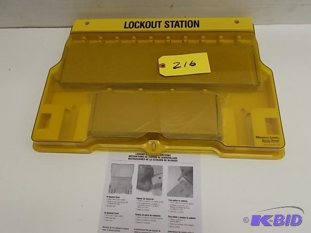 lot 216 image: Master Locks Lock Out StationOrganizer Board...