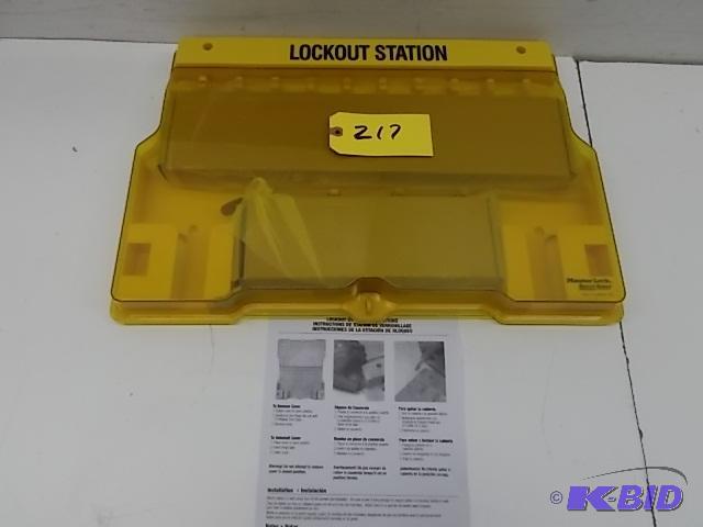 lot 217 image: Master Locks Lock Out StationOrganizer Board...
