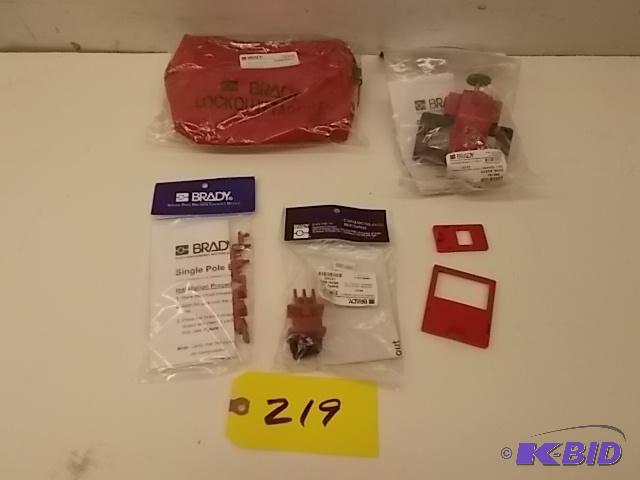 lot 219 image: Brady Portable Lockout Kit, New...